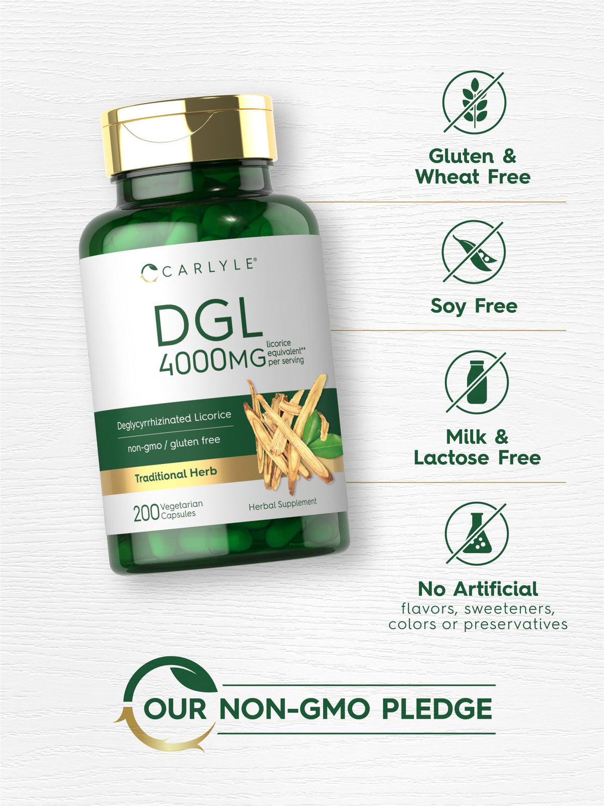Carlyle DGL 200 capsules, gros plan sur les capsules