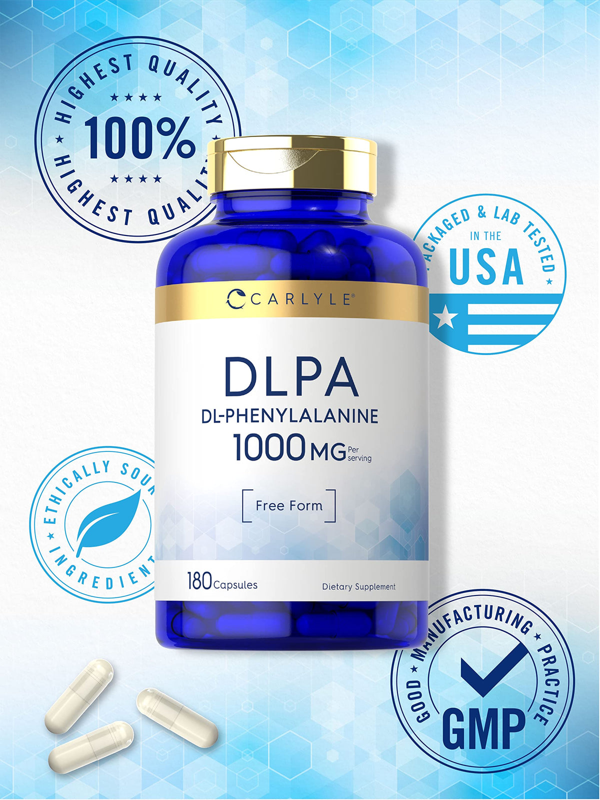 Carlyle DL-Phenylalanine 1000mg ingredients list