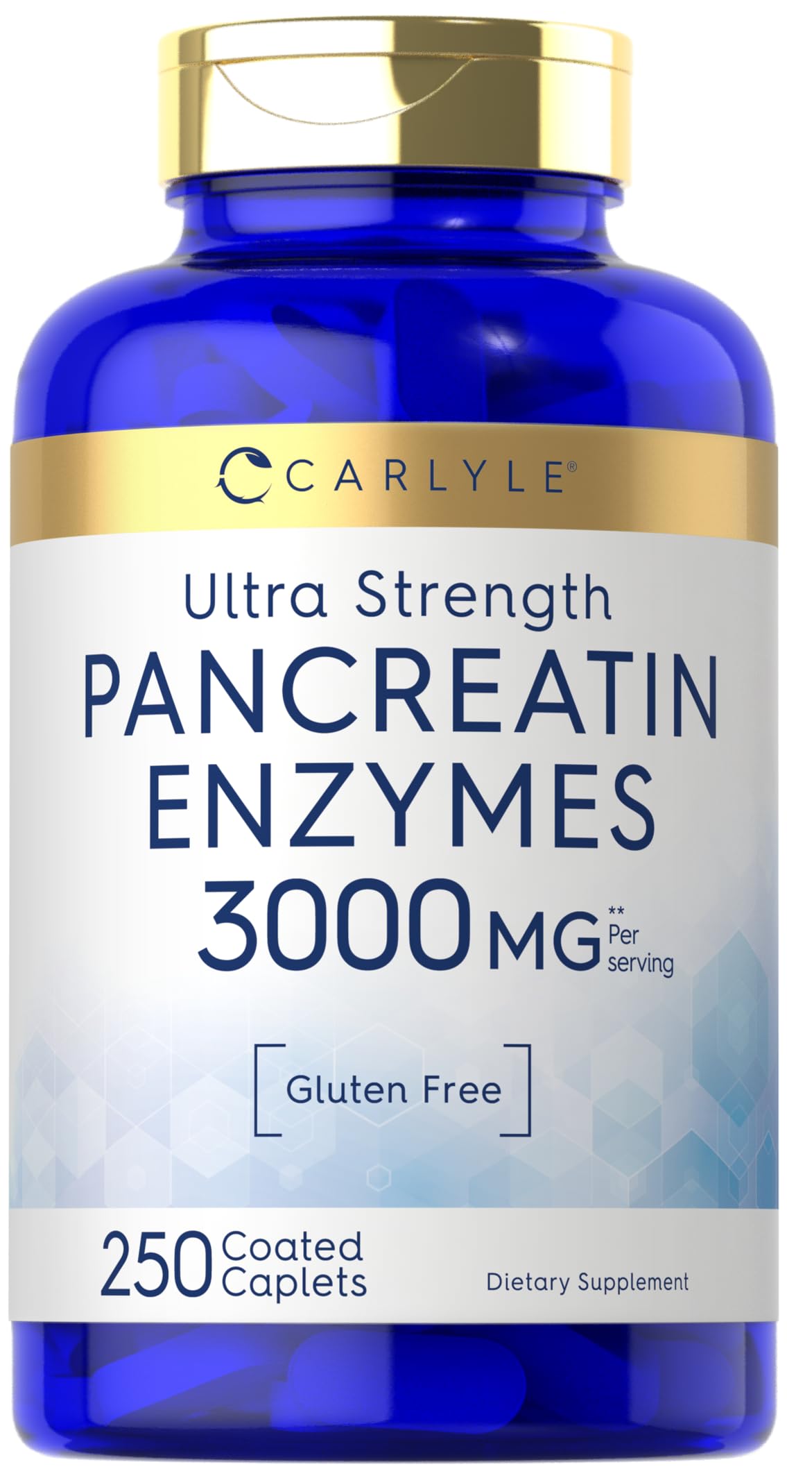 Carlyle Enzymes Pancréatiques 250 Comprimés - vue de face