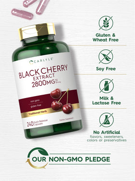 Carlyle Extrait de Cerise Noire 240 Capsules - capsules à l'intérieur