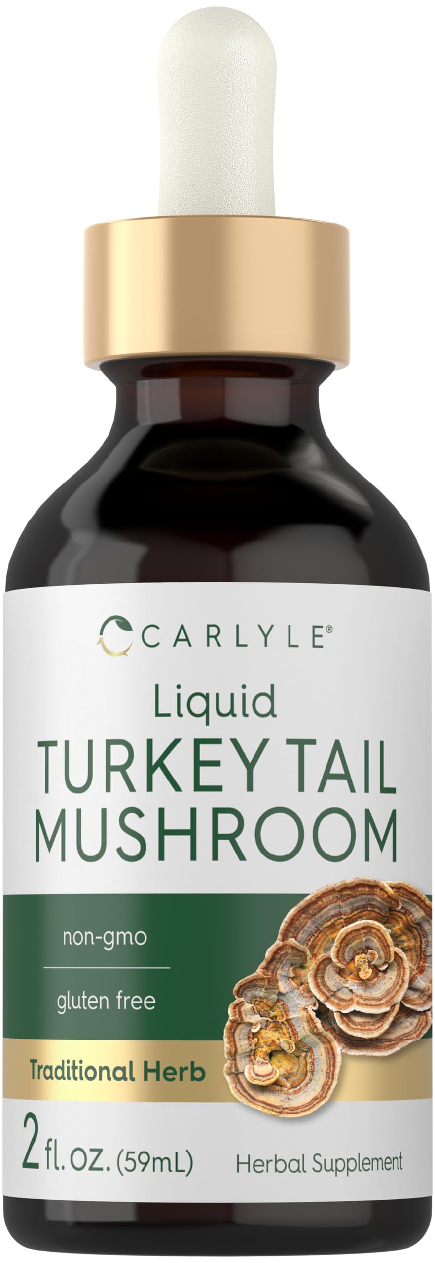 Carlyle Extrait de Champignon Turkey Tail Liquide 60 ml vue de face