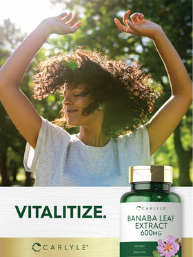 Carlyle Extrait de Feuille de Banaba 200 Capsules ouvertes