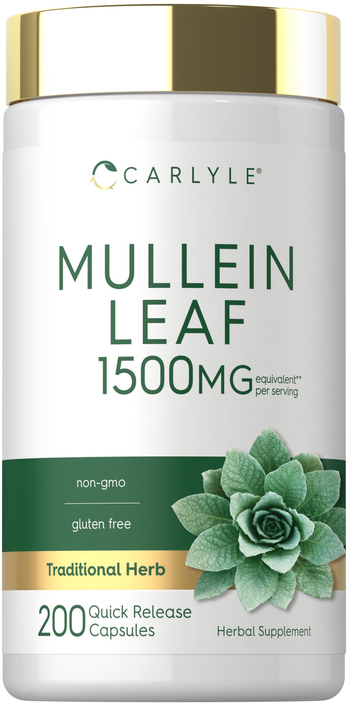 Carlyle Extrait de Feuille de Molène 200 Capsules vue avant avec étiquette