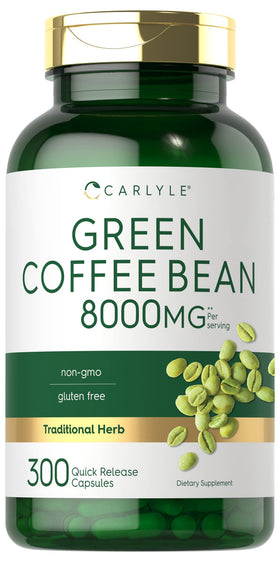 Carlyle Extrait de Grains de Café Vert 300 Capsules vue de face