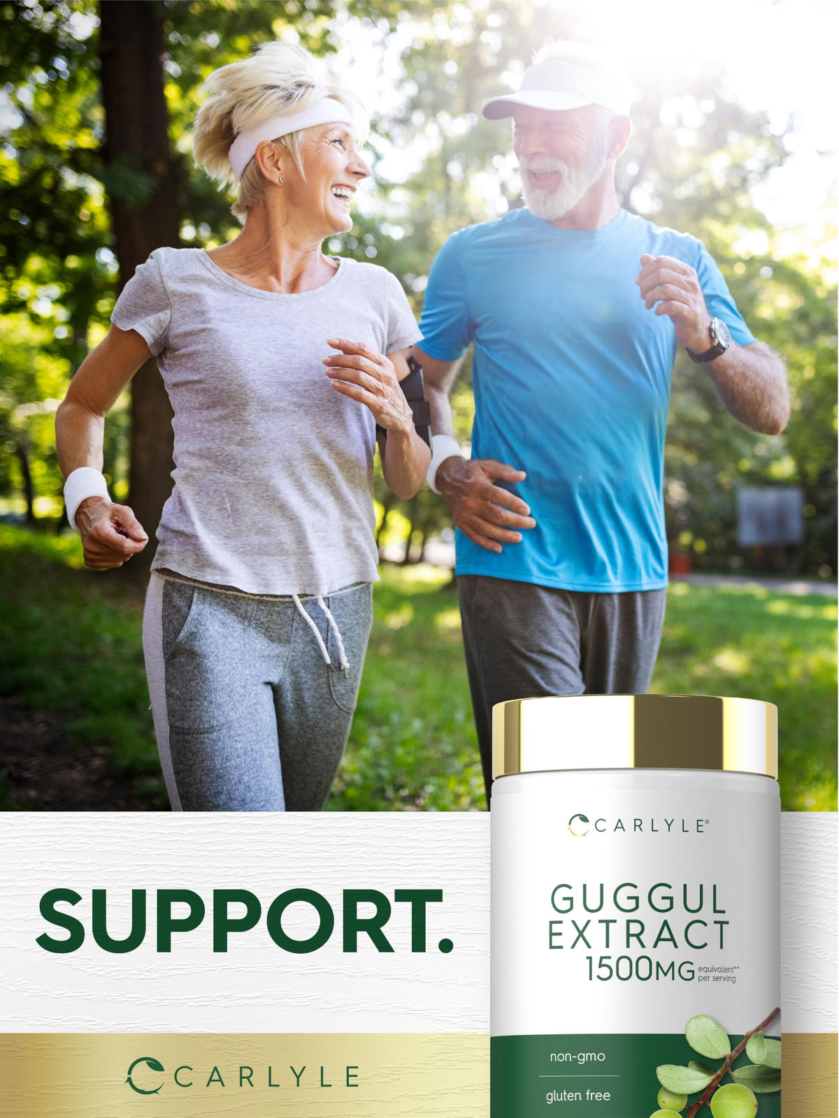 Carlyle Extrait de Guggul 180 Capsules avec un verre d'eau