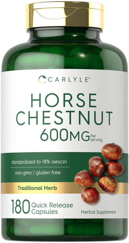 Carlyle Extrait de Marron d'Inde 600mg 180 Capsules vue de face