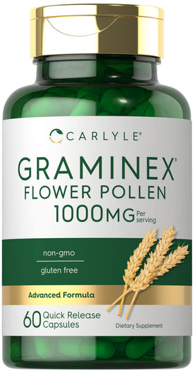 Carlyle Extrait de Pollen de Fleurs Graminex 1000 mg capsule vue de face
