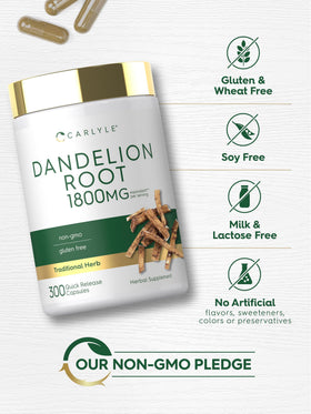 Carlyle Extrait de Racine de Pissenlit 300 Capsules côté