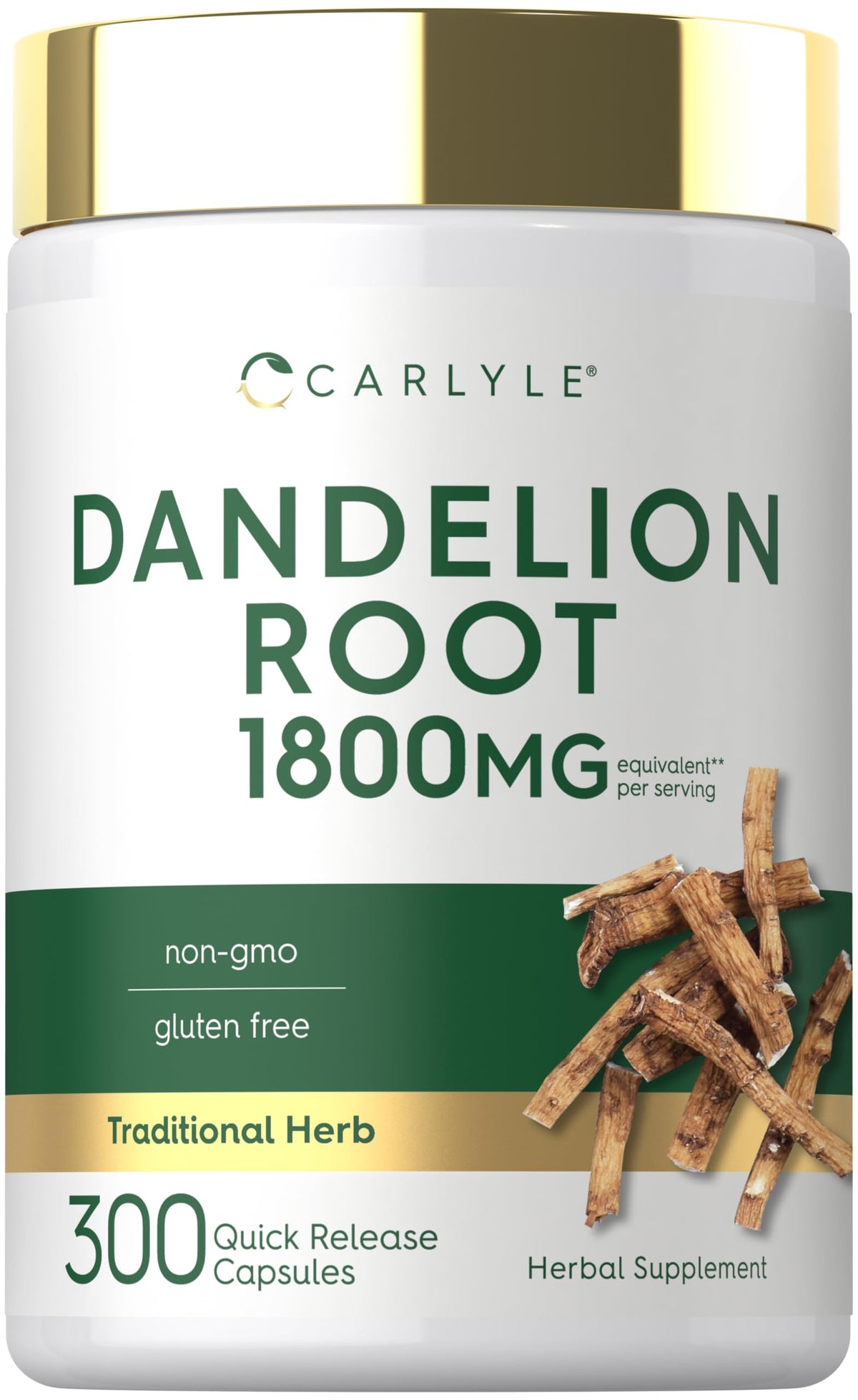 Carlyle Extrait de Racine de Pissenlit 300 Capsules vue de face