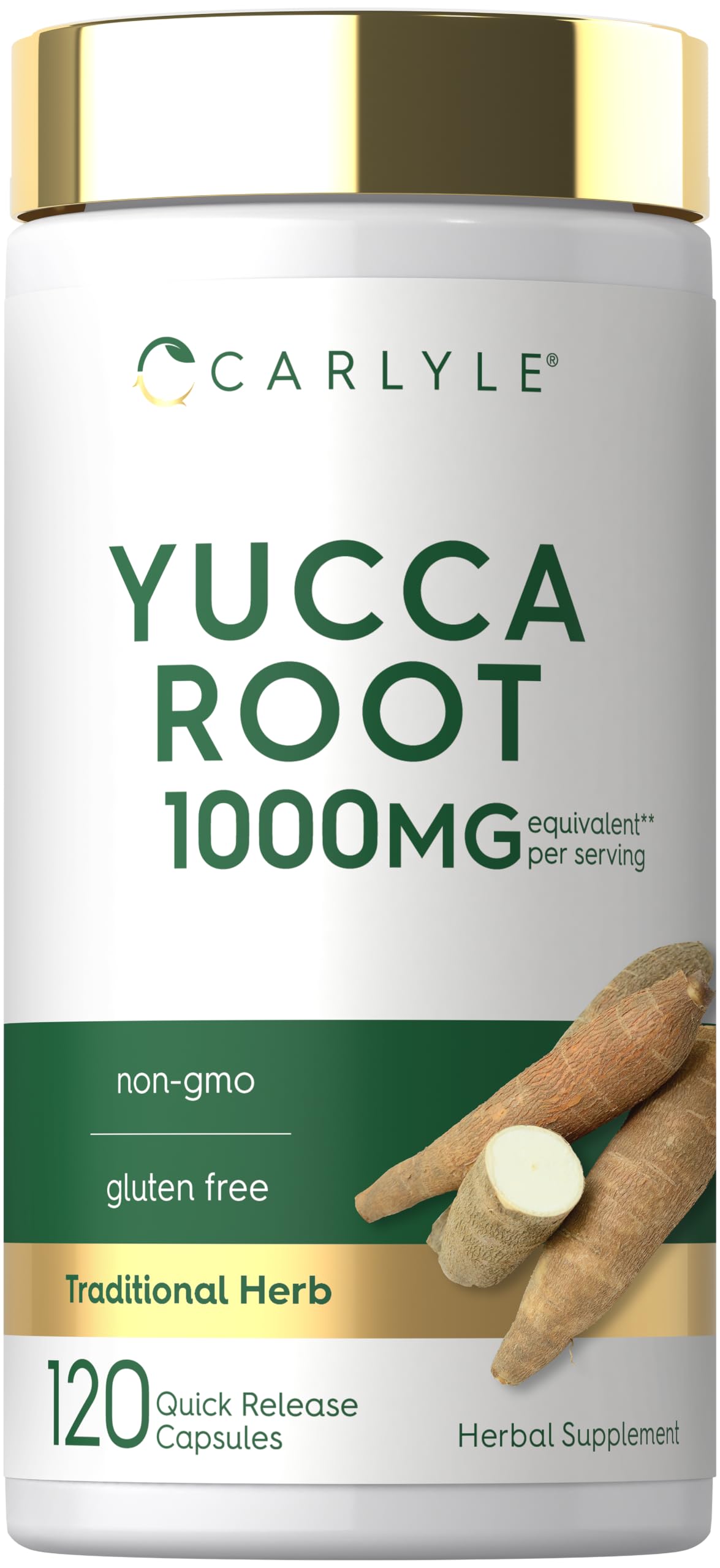 Carlyle Extrait de Racine de Yucca 120 capsules, vue de face