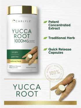 Carlyle Extrait de Racine de Yucca, étiquette avec ingrédients