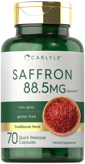 Carlyle extrait de safran 70 gélules vue avant