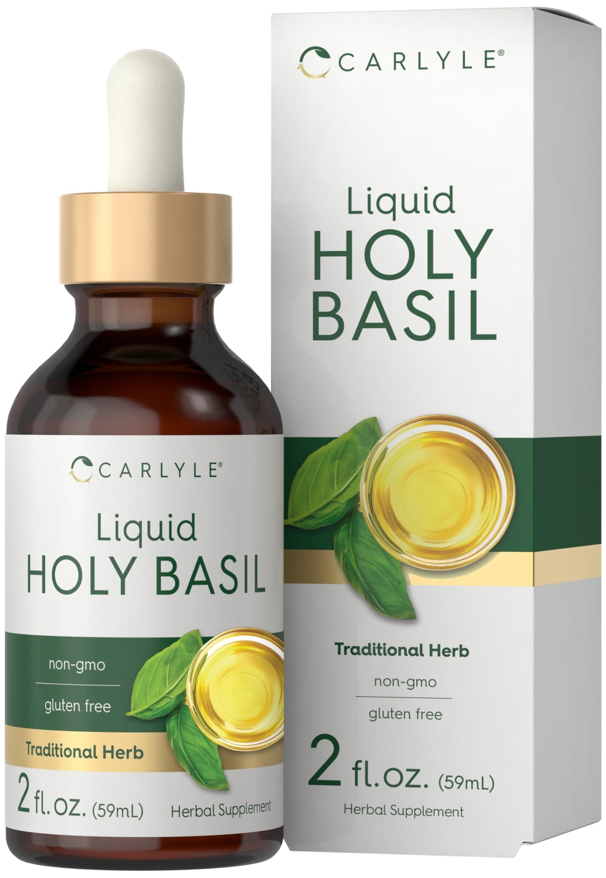 Carlyle Extrait Liquide de Basilic Sacré 2 oz - vue de face