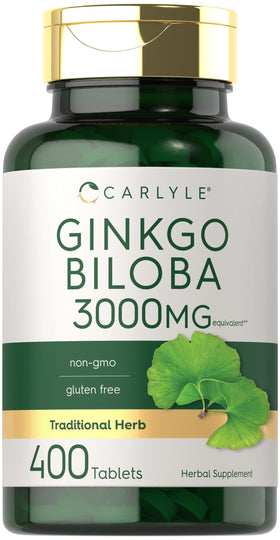 Carlyle Ginkgo Biloba 400 comprimés vue de face