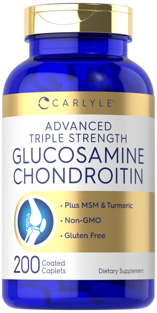 Carlyle Glucosamine Chondroitin MSM 200 comprimés boîte vue avant
