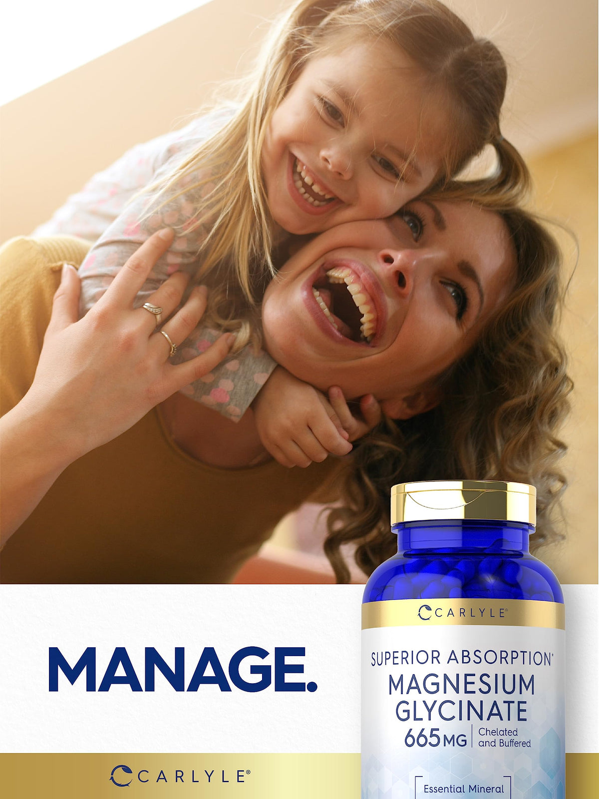 Carlyle Glycinate de Magnésium 665 mg en main