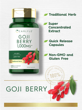 Carlyle Goji Berry boîte avec les capsules à côté