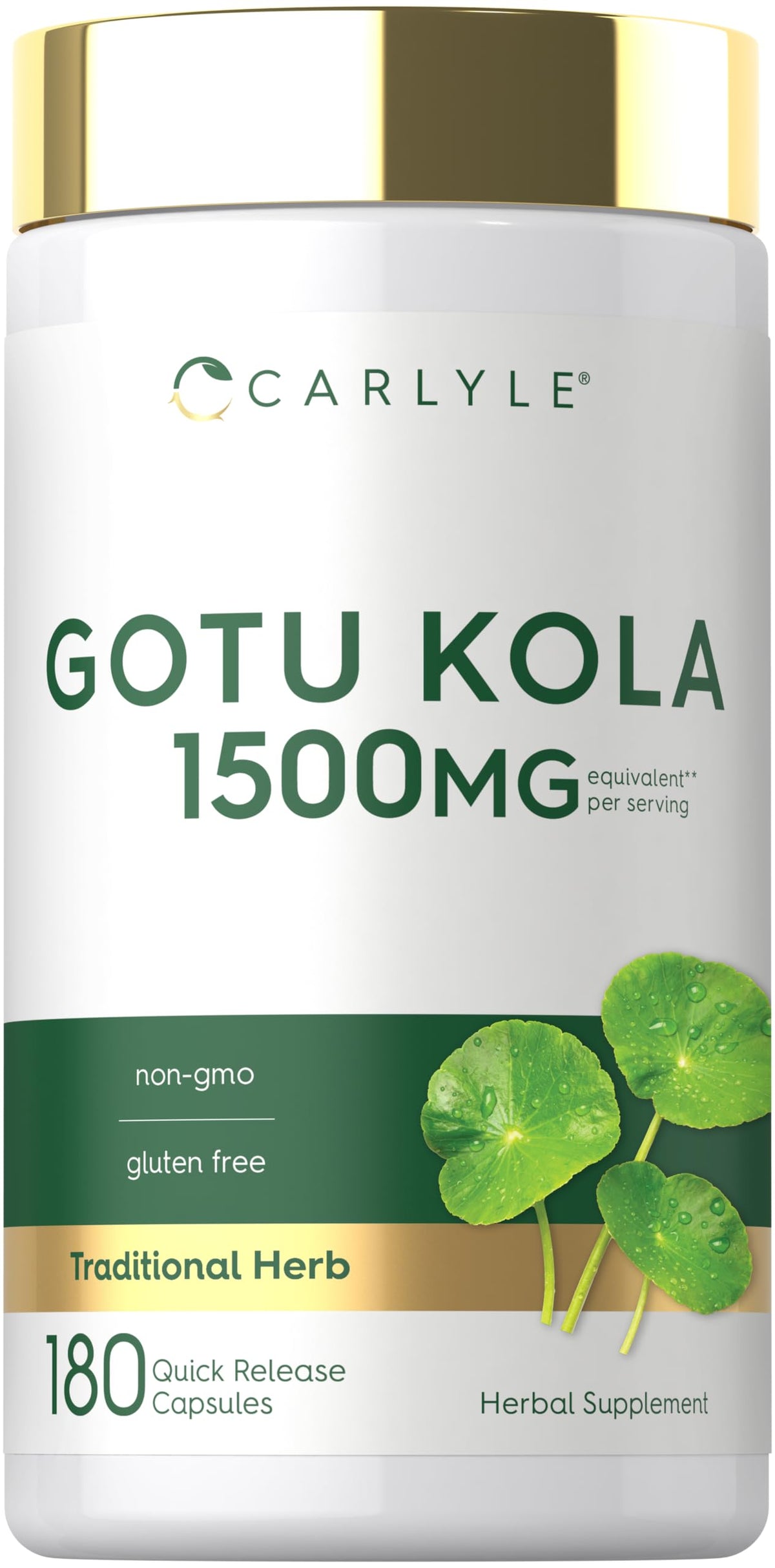 Carlyle Gotu Kola 180 capsules vue de face