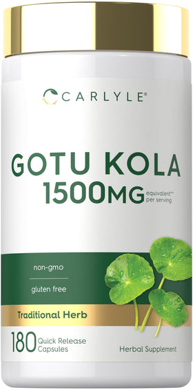 Carlyle Gotu Kola 180 capsules vue de face