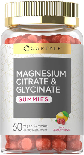 Carlyle gummies au magnésium avec emballage et étiquette
