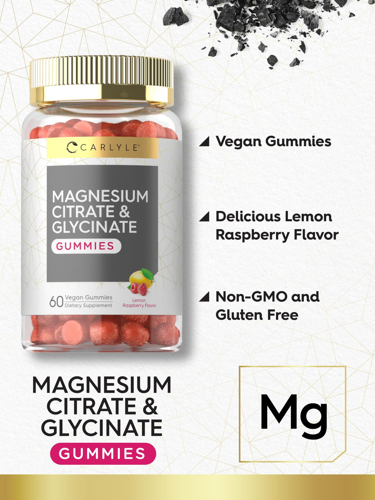 Carlyle gummies au magnésium dans une main