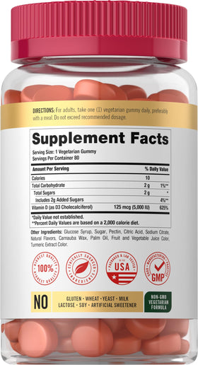 Carlyle Gummies de Vitamine D3 5000 UI - emballage