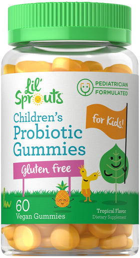 Carlyle Gummies Probiotiques pour Enfants 60 comprimés goût tropical vue de face