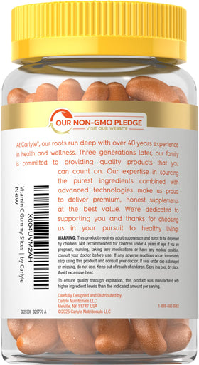 Carlyle Gummies Vitamine C et E, détail des gummies