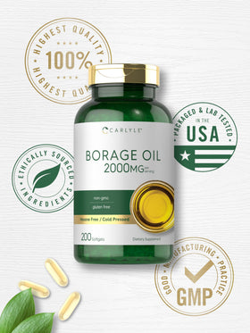 Carlyle Huile de Bourrache 2000mg laboratoire testé