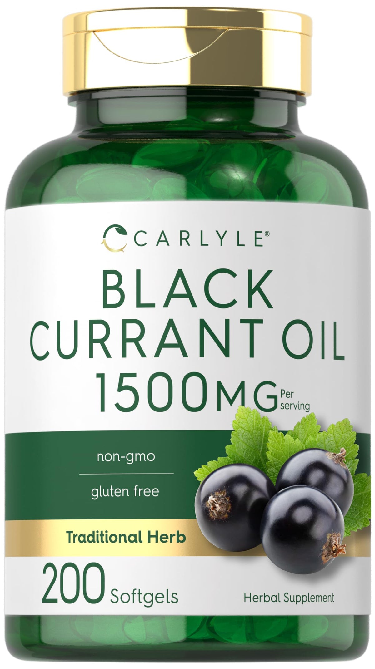 Carlyle Huile de Graines de Cassis 1500 mg gélules vue avant