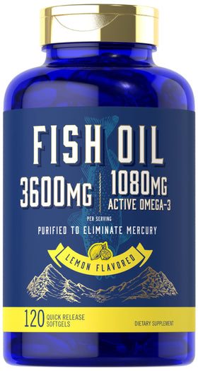 Carlyle Huile de Poisson 3600mg gélules en bouteille