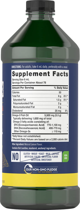Carlyle Huile de Poisson Omega 3 1650 mg bouteille ouverte avec capuchon