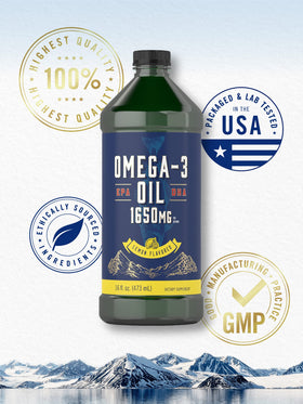 Carlyle Huile de Poisson Omega 3 1650 mg en environnement naturel