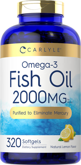 Carlyle Huile de Poisson Omega 3 320 gélules vue de face