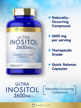 Carlyle Inositol 2600mg, étiquette du produit