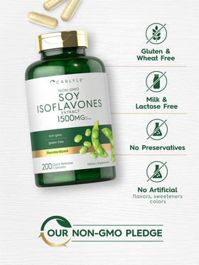 Carlyle Isoflavones de Soja 200 capsules sur une table