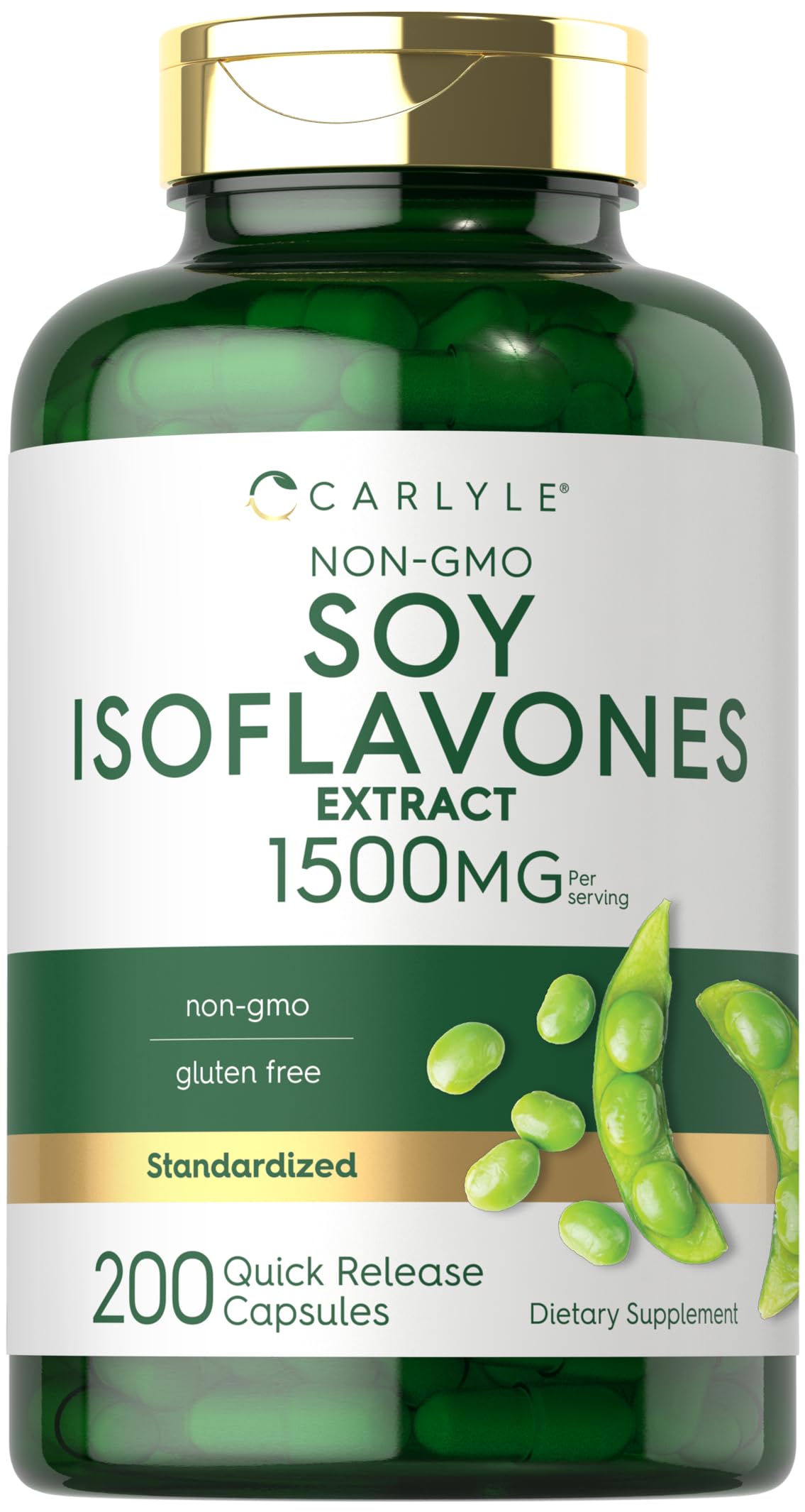 Carlyle Isoflavones de Soja 200 capsules vue de face