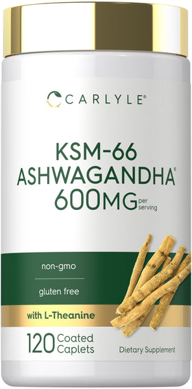 Carlyle KSM-66 Ashwagandha 600mg Extrait Vegan - vue avant
