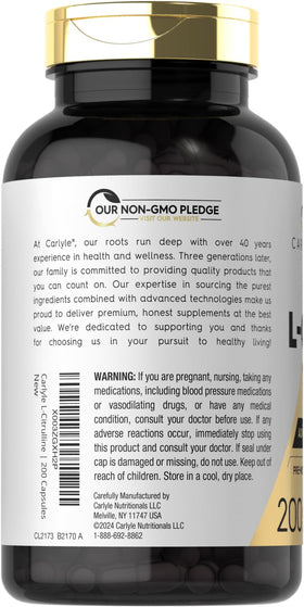 Carlyle L Citrulline 1600mg capsules ouvertes sur une surface