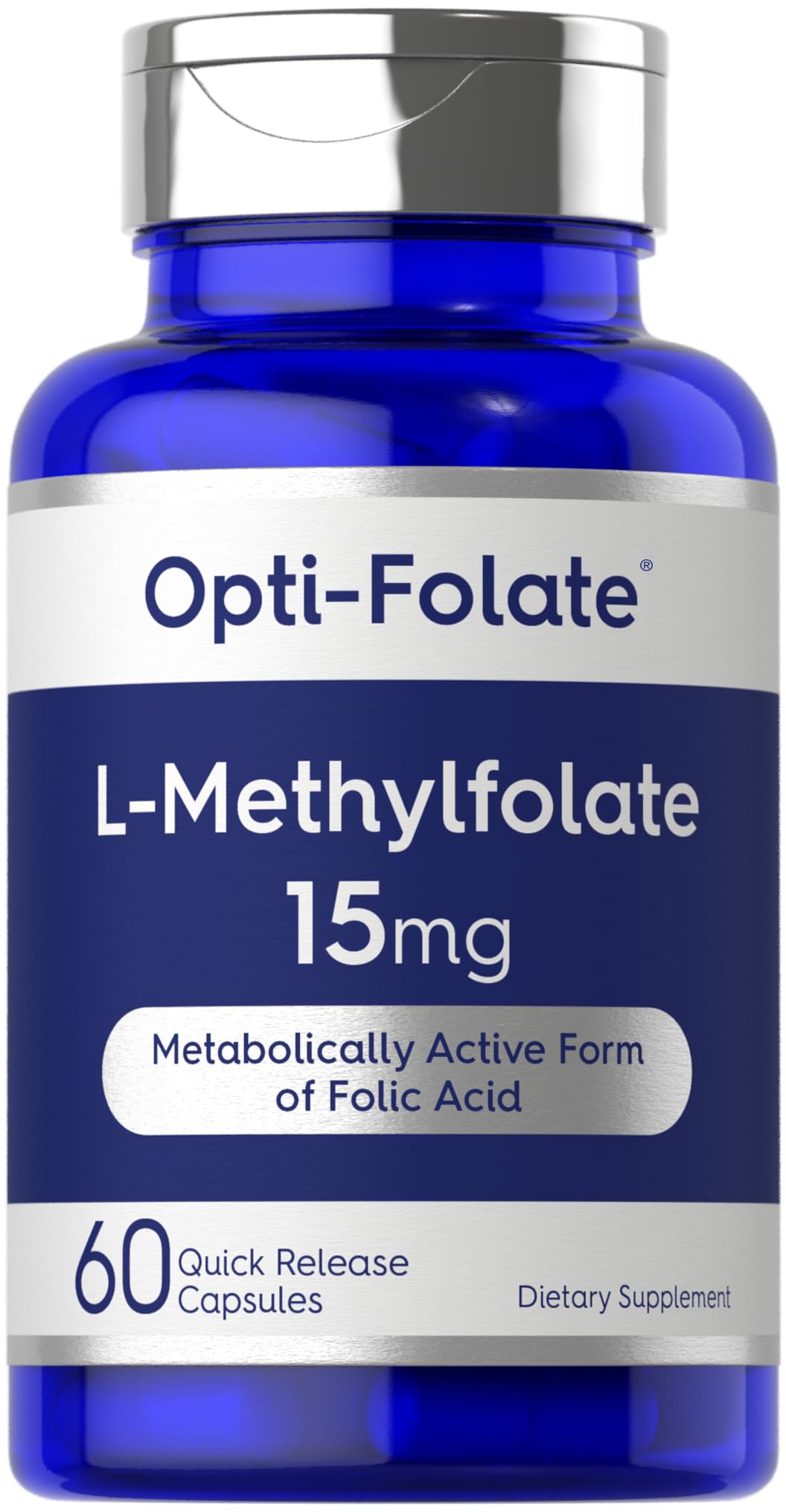 Carlyle L Methylfolate 15mg 60 capsules front view
