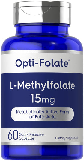 Carlyle L Methylfolate 15mg 60 capsules front view