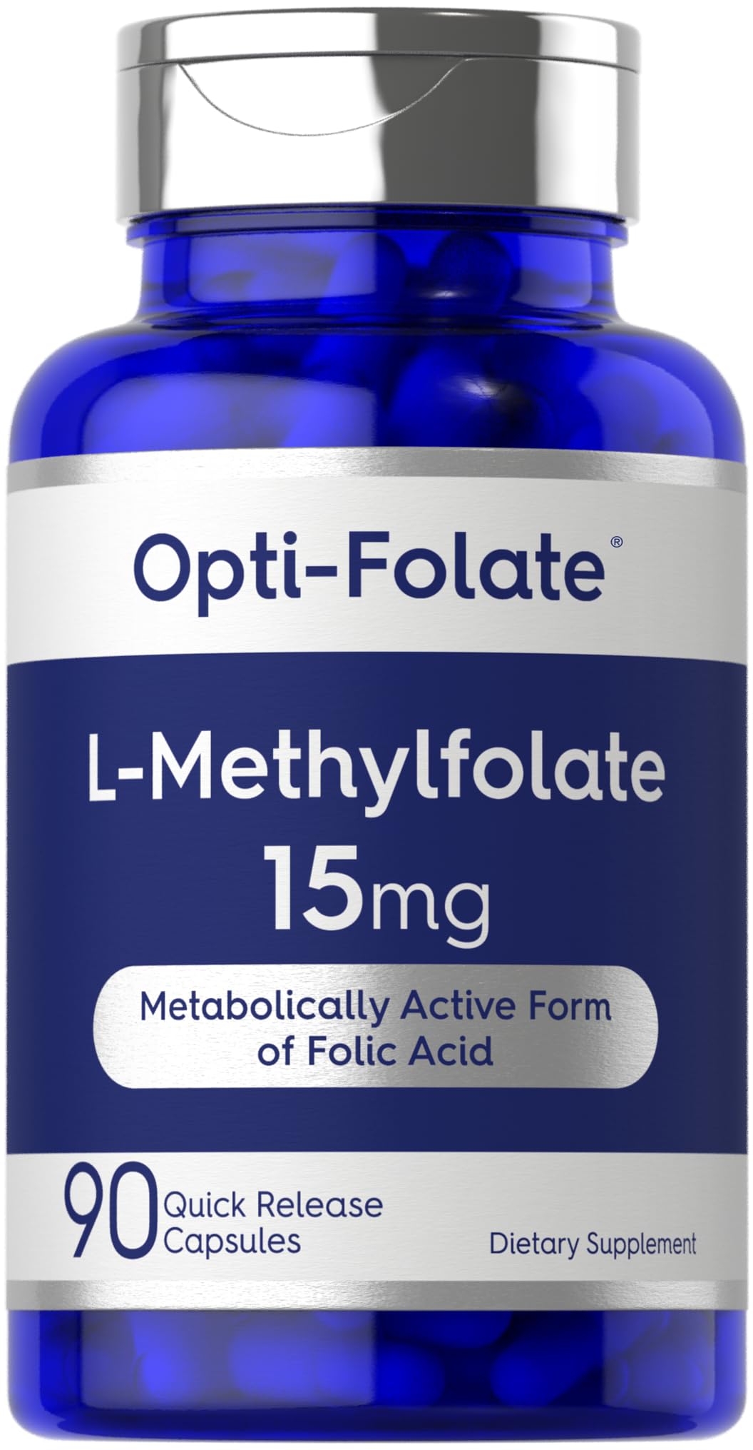 Carlyle L Methylfolate 15mg 90 capsules vue avant