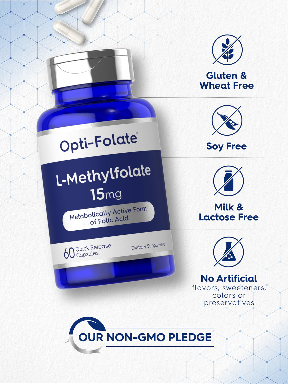 Carlyle L Methylfolate 15mg capsules with measuring spoon