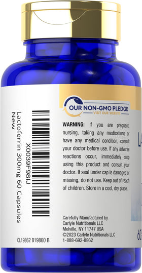 Carlyle Lactoferrine 300mg, zoom sur la capsule