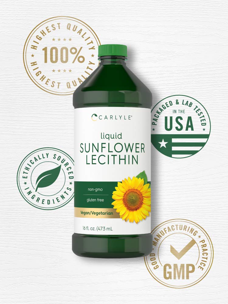 Carlyle Lécithine de Tournesol Liquide 16 fl oz dans un cadre de cuisine