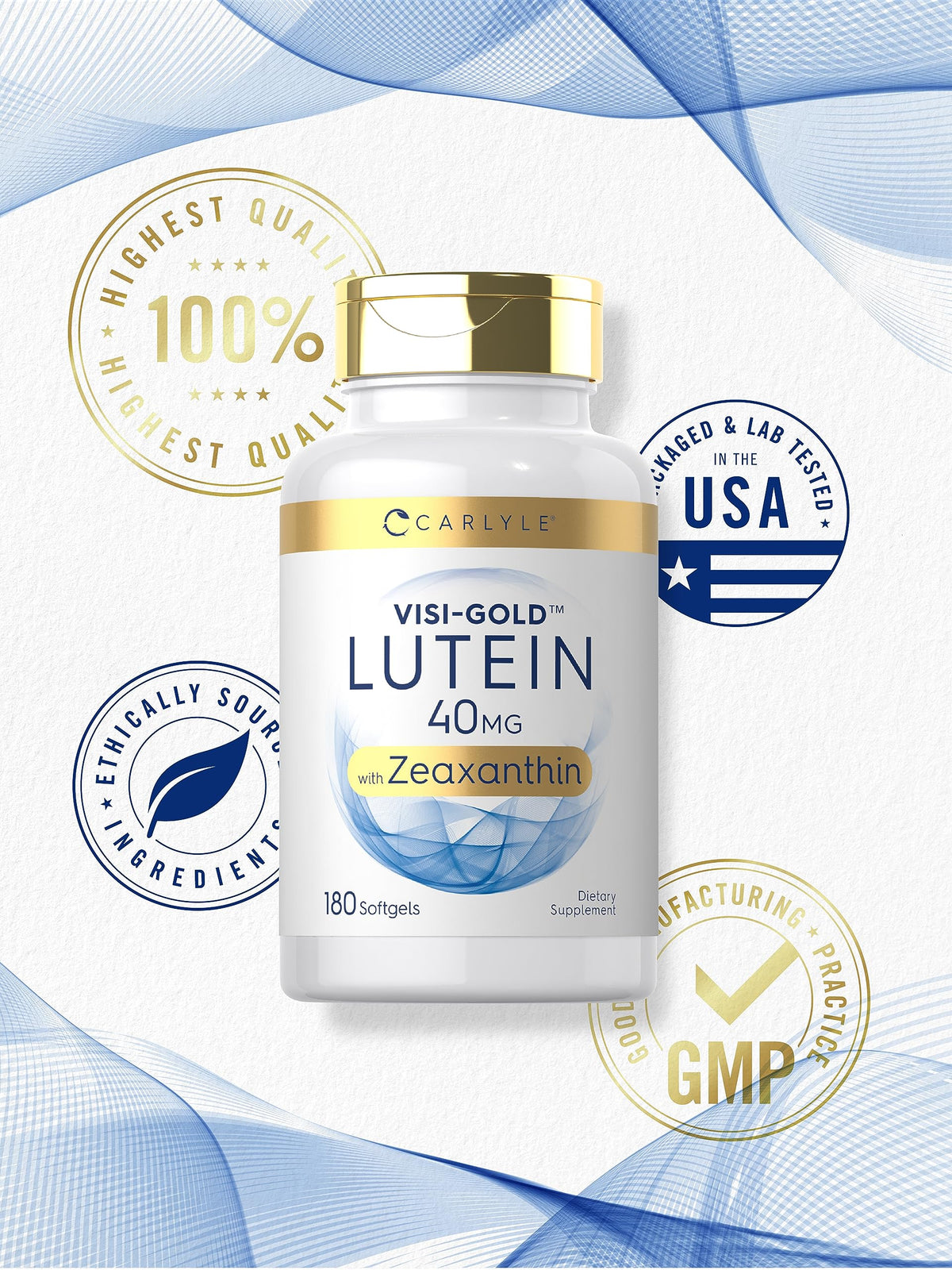 Carlyle Luteine et Zéaxanthine gélules avec des ingrédients naturels
