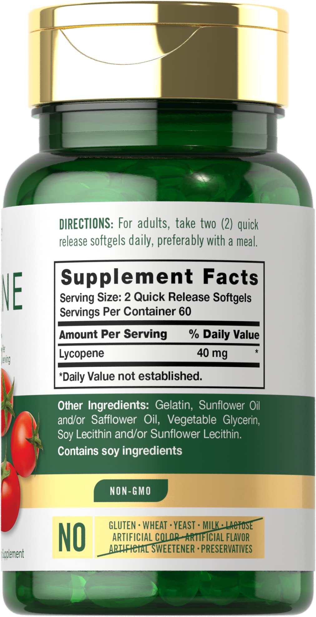 Carlyle Lycopène 40mg, boîte avec 120 gélules molles
