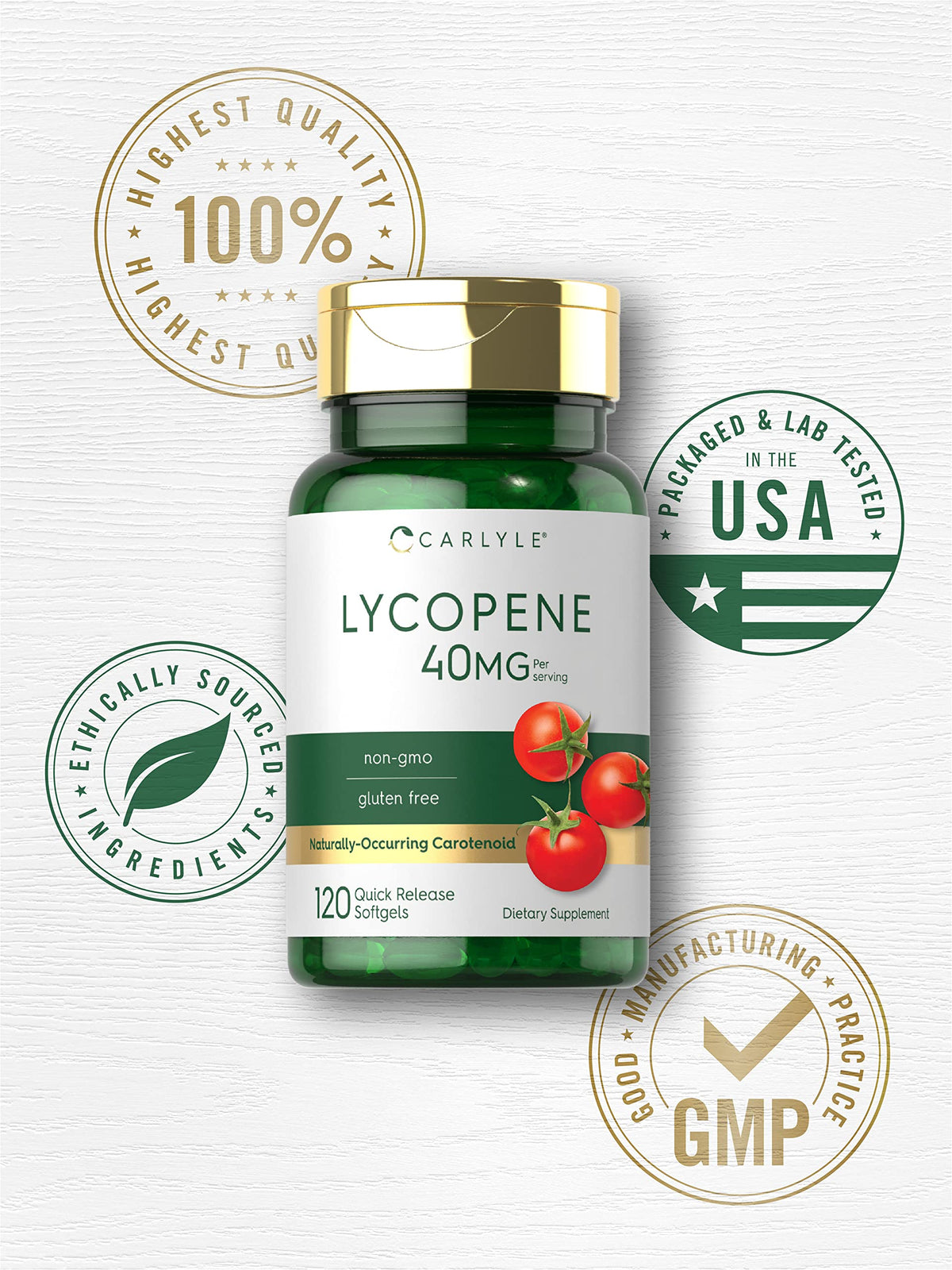 Carlyle Lycopène 40mg, côté de la boîte avec informations