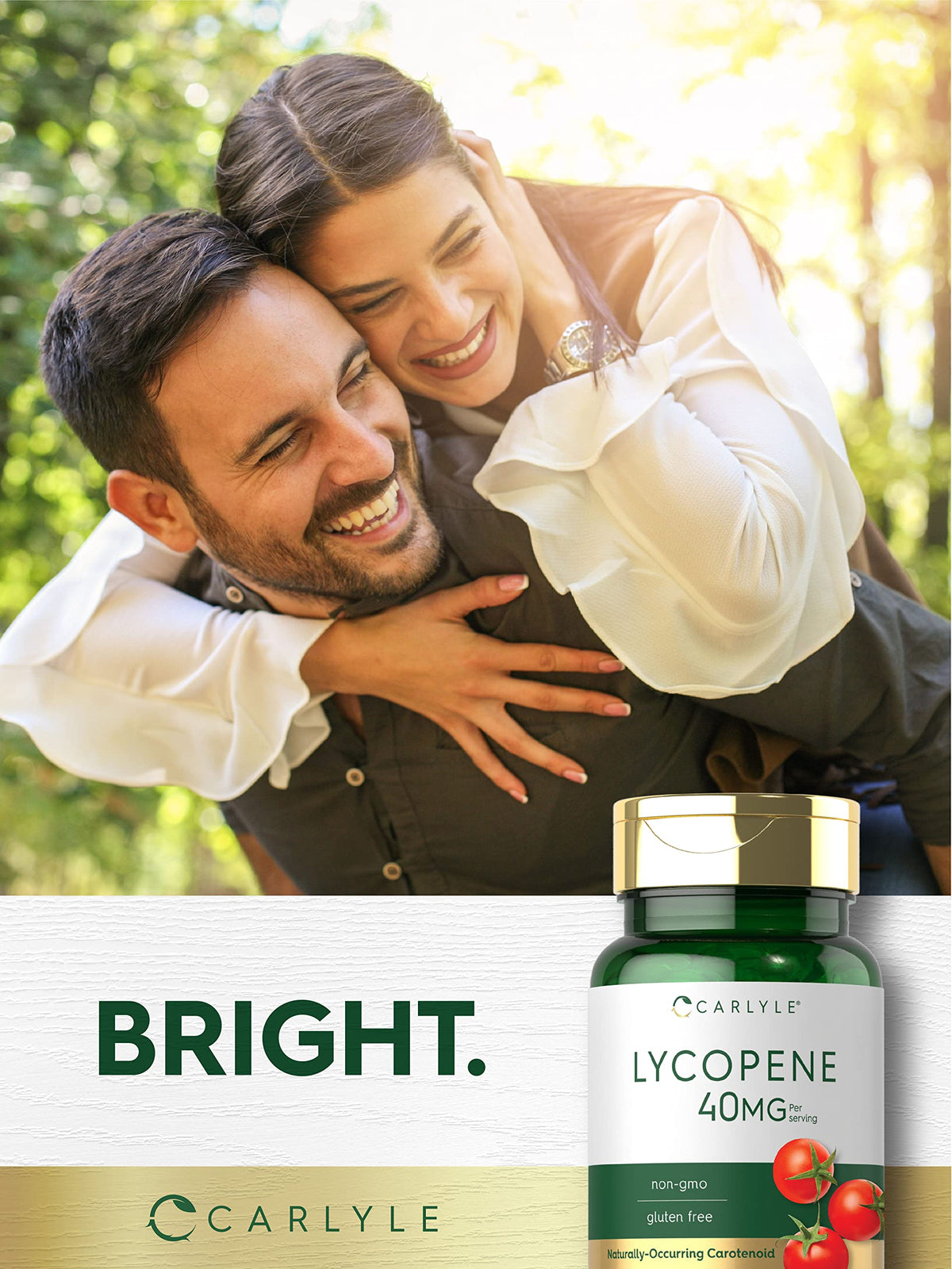 Carlyle Lycopène 40mg, gélules molles dans une main