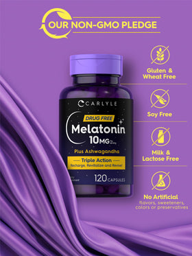 Carlyle Melatonin 10mg bottle with label
